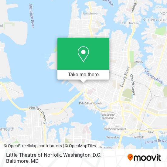Little Theatre of Norfolk map