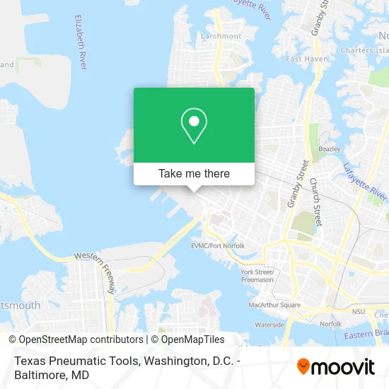 Texas Pneumatic Tools map