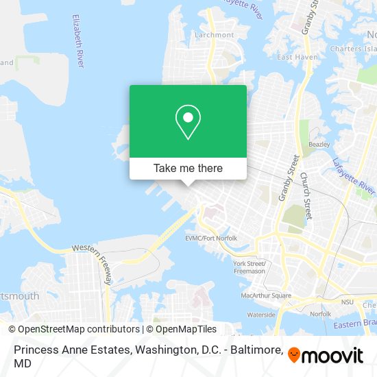 Princess Anne Estates map
