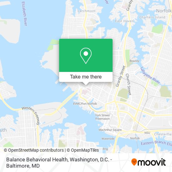 Balance Behavioral Health map