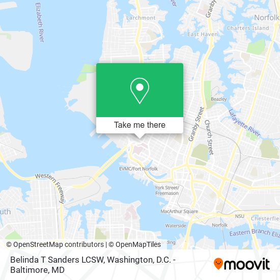 Belinda T Sanders LCSW map
