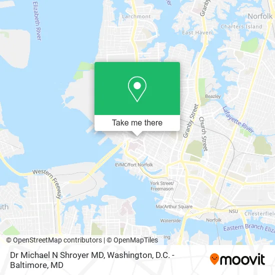 Dr Michael N Shroyer MD map