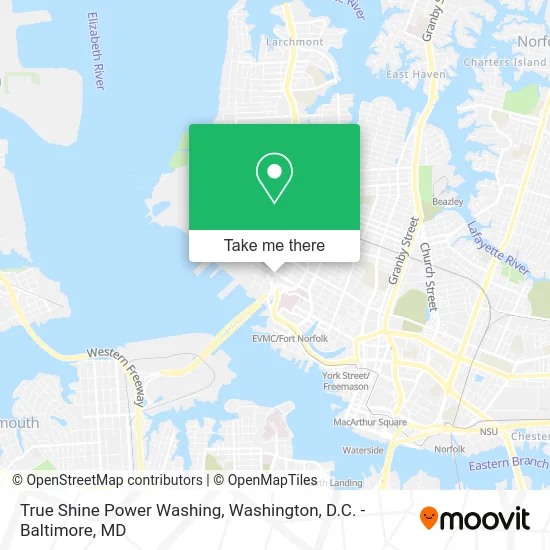 True Shine Power Washing map
