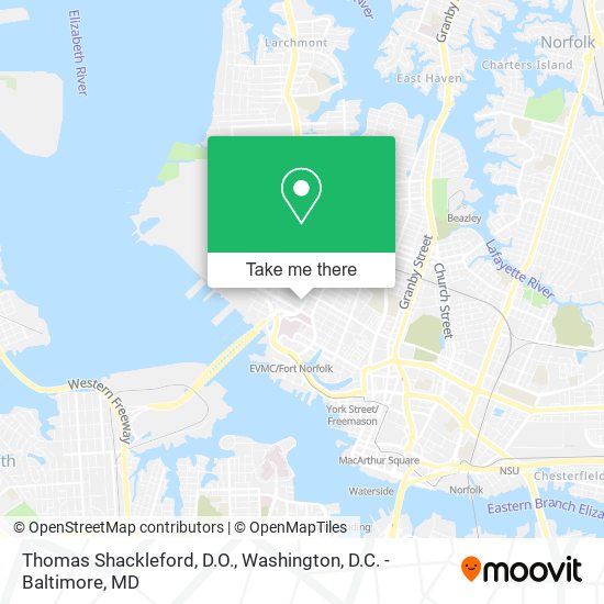 Mapa de Thomas Shackleford, D.O.