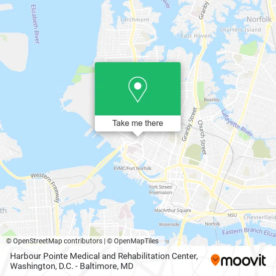 Harbour Pointe Medical and Rehabilitation Center map