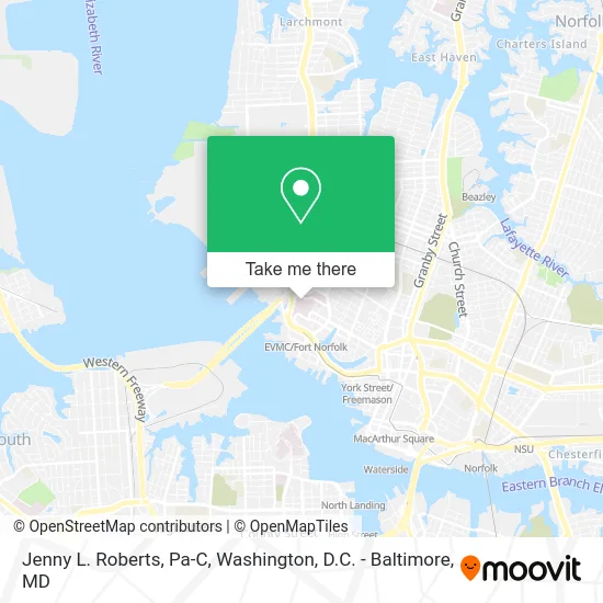 Jenny L. Roberts, Pa-C map