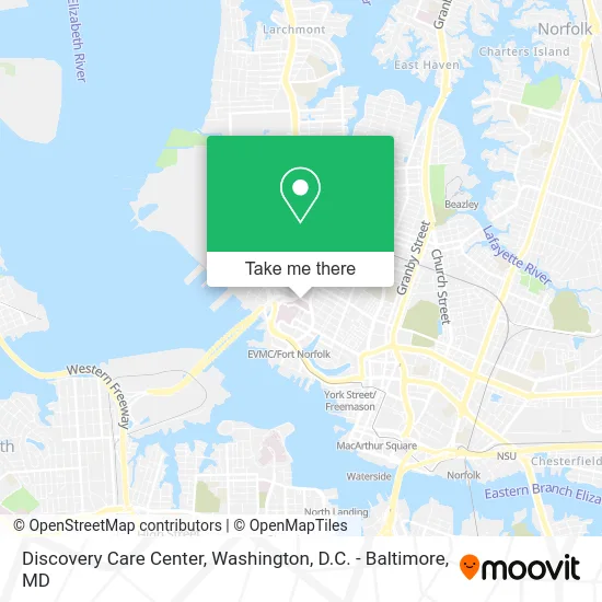 Discovery Care Center map