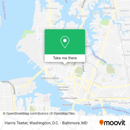 Harris Teeter map