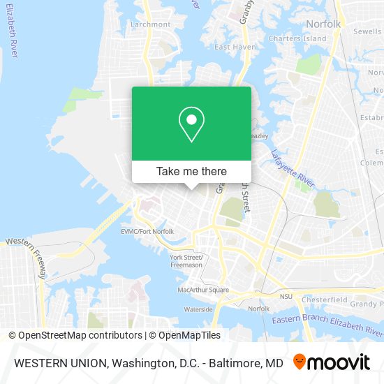 Mapa de WESTERN UNION