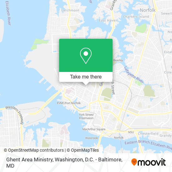 Ghent Area Ministry map