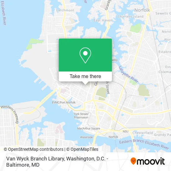 Van Wyck Branch Library map