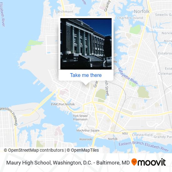 Mapa de Maury High School