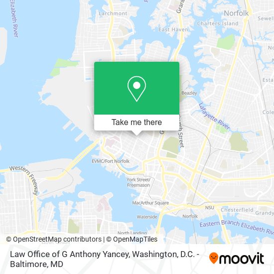Law Office of G Anthony Yancey map