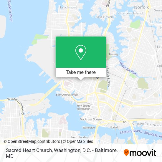 Sacred Heart Church map