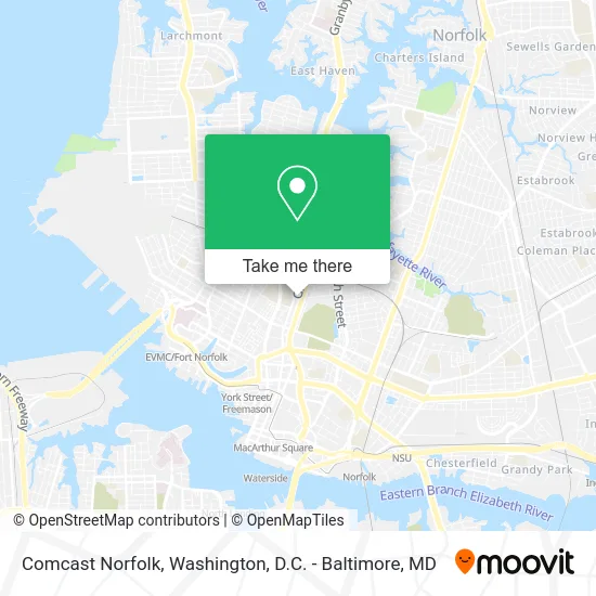 Comcast Norfolk map