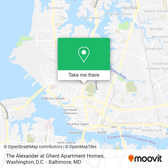 The Alexander at Ghent Apartment Homes map