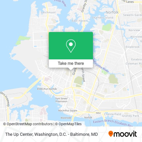 The Up Center map