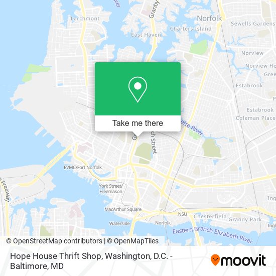 Hope House Thrift Shop map