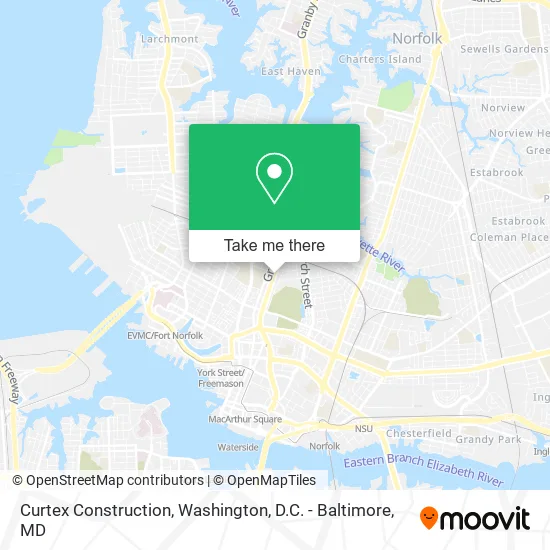 Curtex Construction map