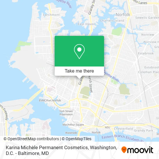 Karina Michèle Permanent Cosmetics map