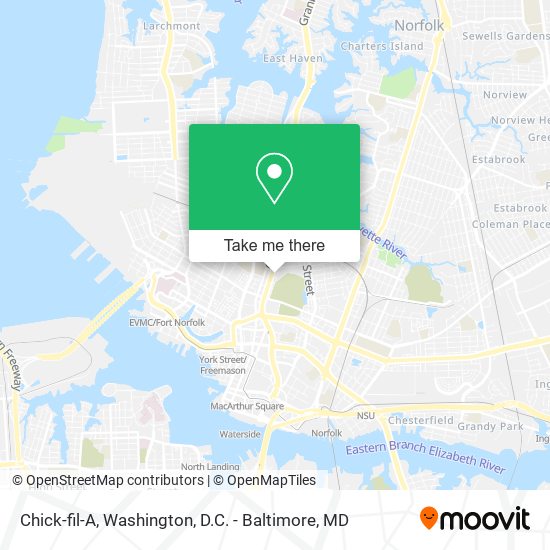 Chick-fil-A map