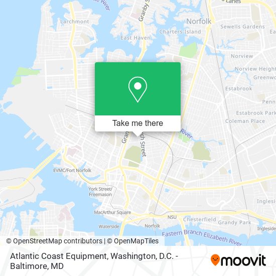 Atlantic Coast Equipment map