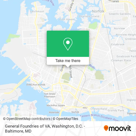 General Foundries of VA map