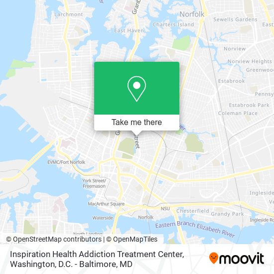 Inspiration Health Addiction Treatment Center map