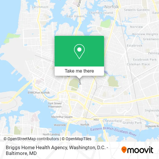 Mapa de Briggs Home Health Agency