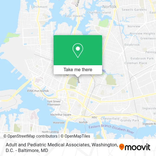 Adult and Pediatric Medical Associates map