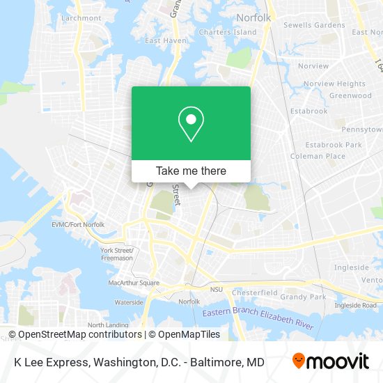 K Lee Express map