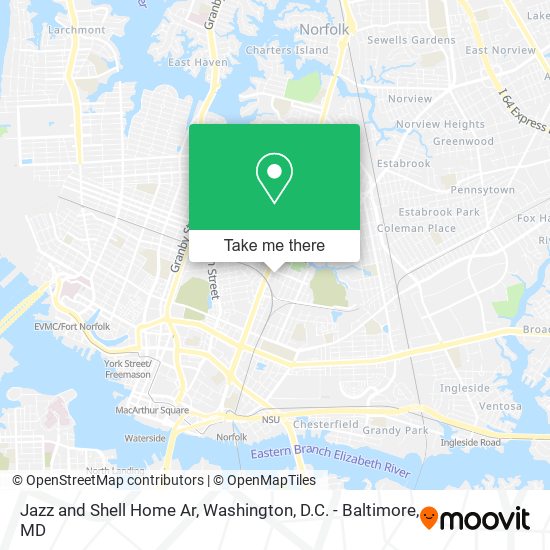 Mapa de Jazz and Shell Home Ar