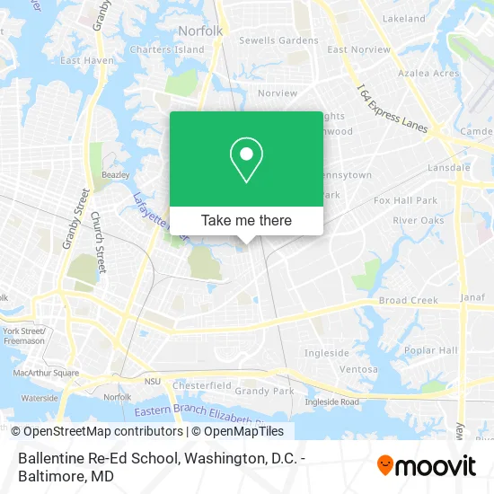 Mapa de Ballentine Re-Ed School