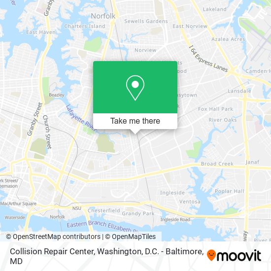 Mapa de Collision Repair Center