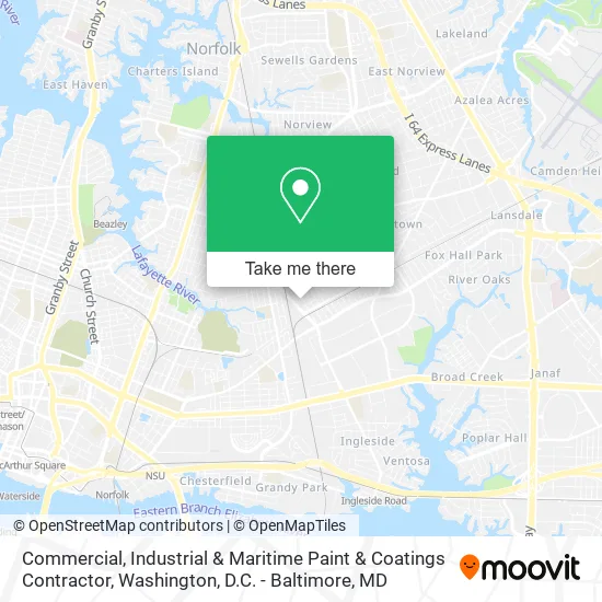 Mapa de Commercial, Industrial & Maritime Paint & Coatings Contractor