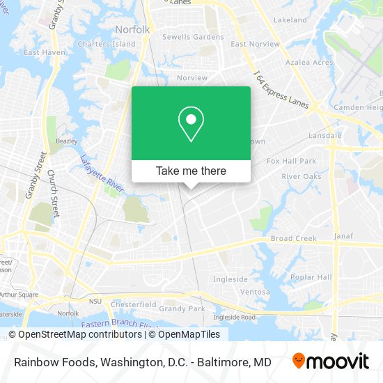 Rainbow Foods map