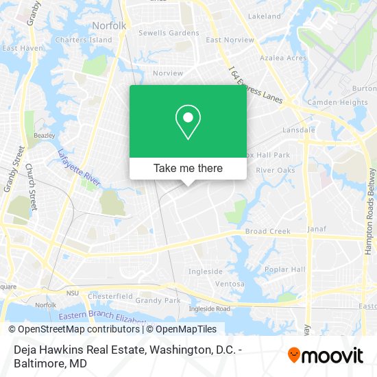 Mapa de Deja Hawkins Real Estate