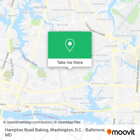 Hampton Road Baking map