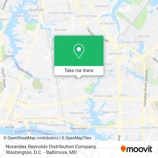 Norandex Reynolds Distribution Company map