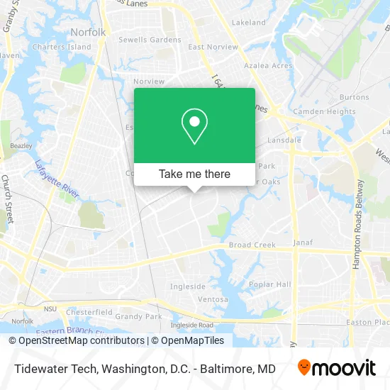 Mapa de Tidewater Tech