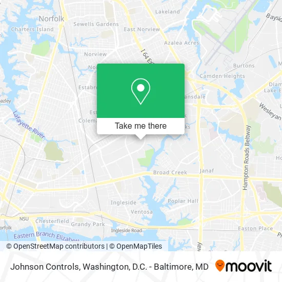 Johnson Controls map