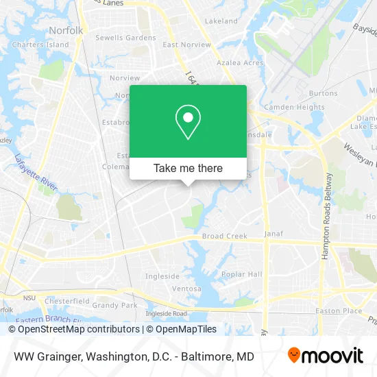 WW Grainger map