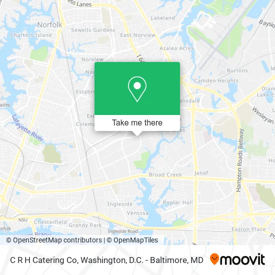 C R H Catering Co map