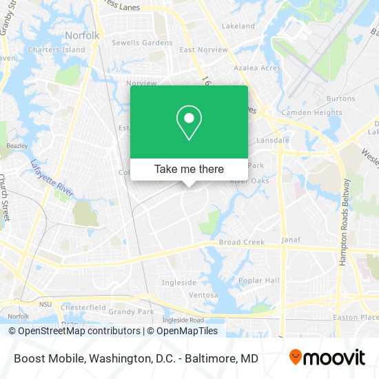 Boost Mobile map