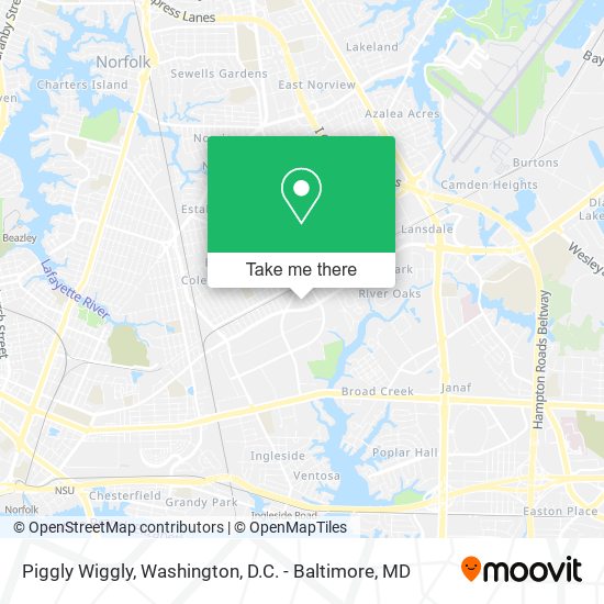 Piggly Wiggly map