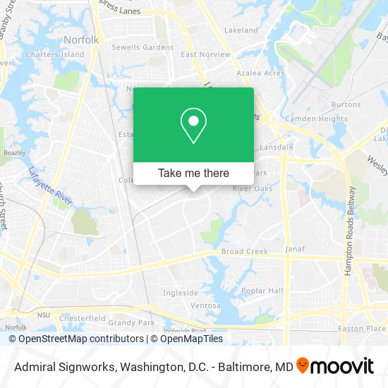 Admiral Signworks map