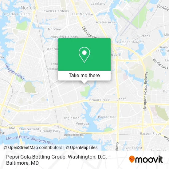 Pepsi Cola Bottling Group map