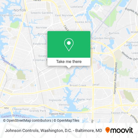 Johnson Controls map