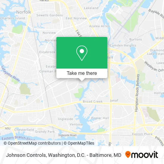 Johnson Controls map