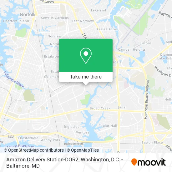 Amazon Delivery Station-DOR2 map